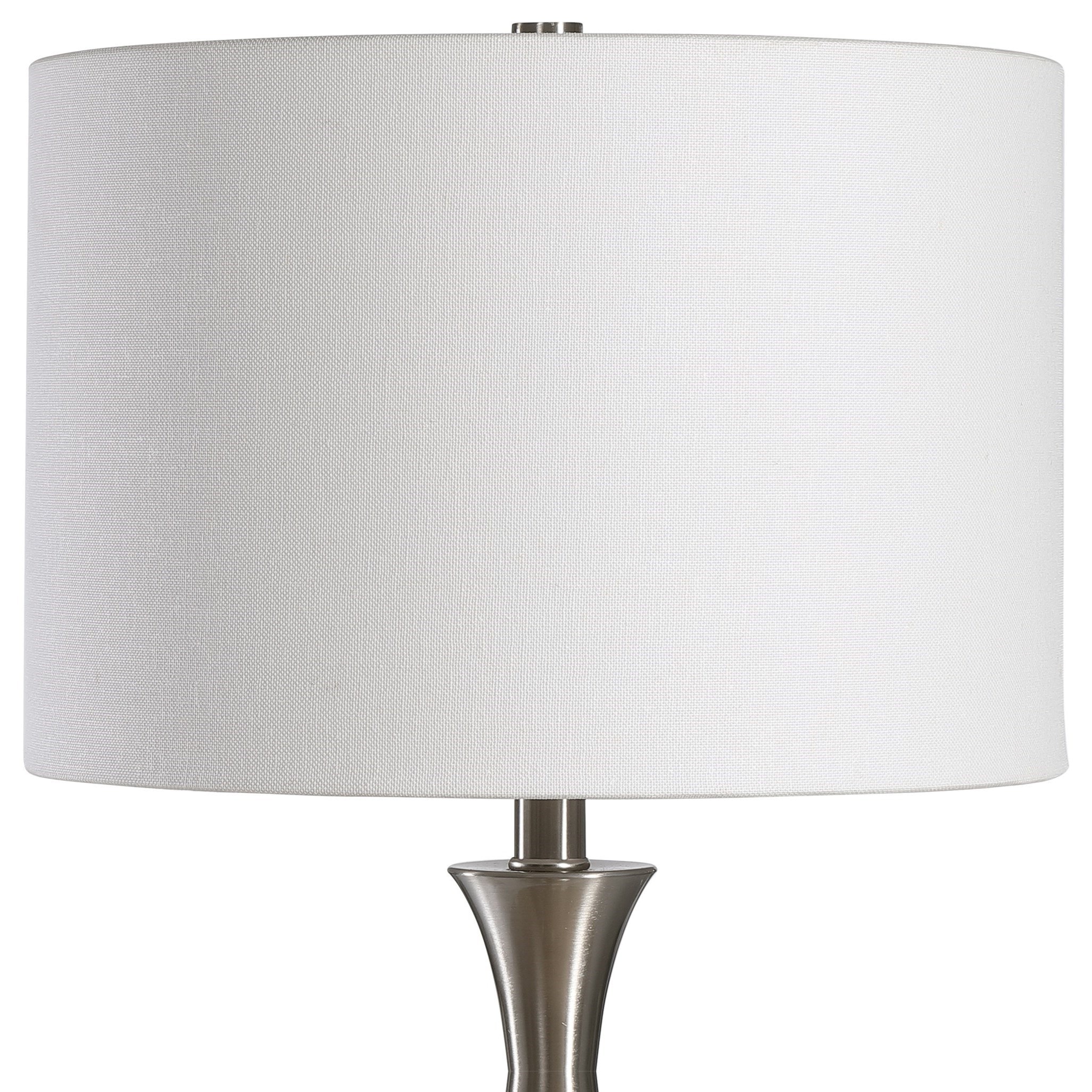 Uttermost Kently White Marble Long Neck Table Lamp 